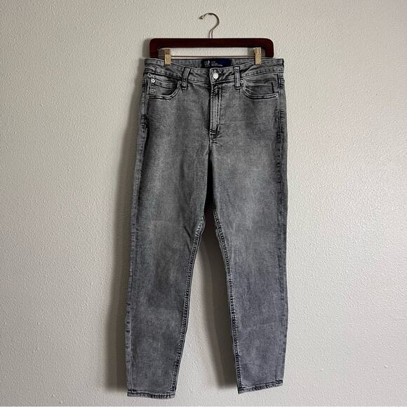 GAP Grey High Rise Denim Universal Legging Jeans Size 12R NWOT Stretchy Fit - Picture 2 of 6